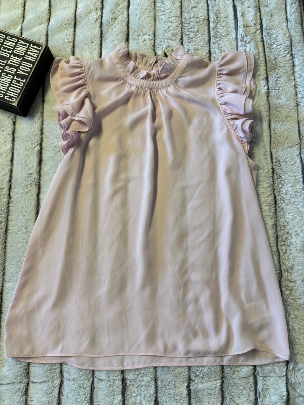 Express Women’s Lavender Ruffle Sleeve Blouse